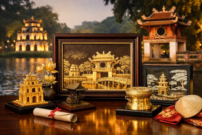 Quà lưu niệm Hà Nội cho người nước ngoài – Khi văn hóa Việt được gửi gắm trong từng món quà